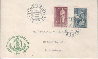 FDC 1948  Mikael Acricola