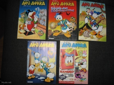 Disney Aku Ankka paketti 5 kpl v. 2011