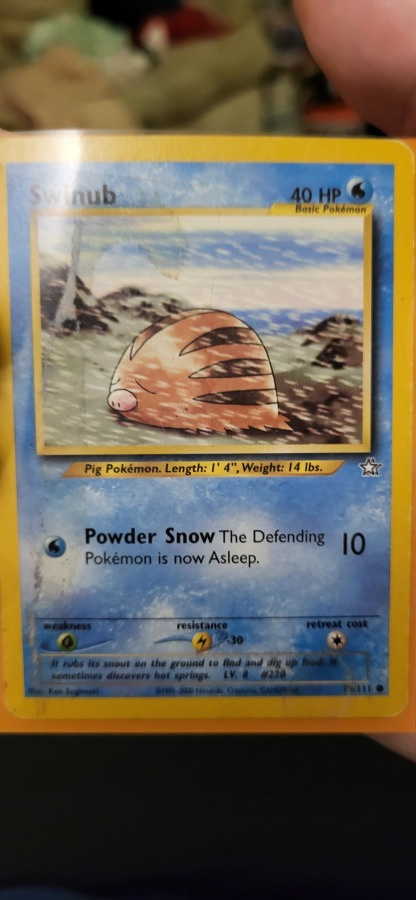 Swinub #79 Pokemon Neo Genesis card