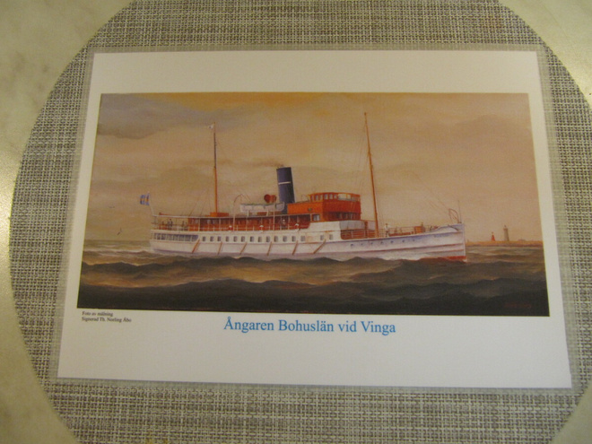 Ångaren Bohuslän vid Vinga  Laivakuva.
