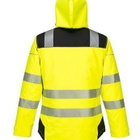 Portwest T400 Huomio-talvityötakki (kel/mus, koko XL) - pikkukuva 2