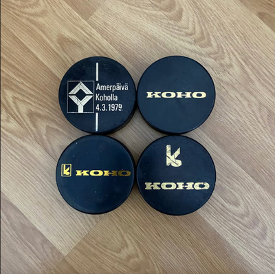 Jääkiekko Vintage KOHO. 8 € kpl.
