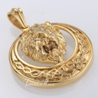199 .. 14k Kulta DubleTyylikäs Leijona .. Kaulakoru - pikkukuva 2
