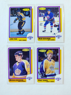 86-87 Opc - Los Angeles Kings 4kpl