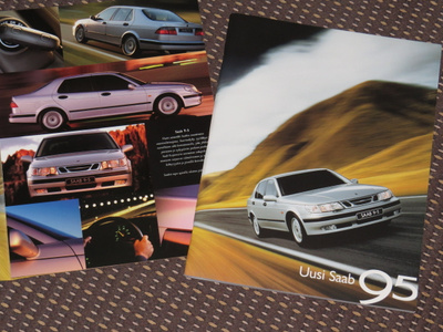 1997 Saab 95 esite - KUIN UUSI - suomalainen