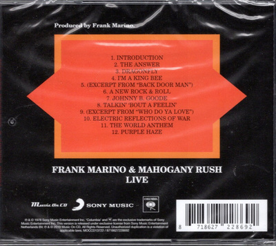 FRANK MARINO - LIVE