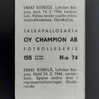 Champion Jalkapallosarja (155) # 74 - pikkukuva 2
