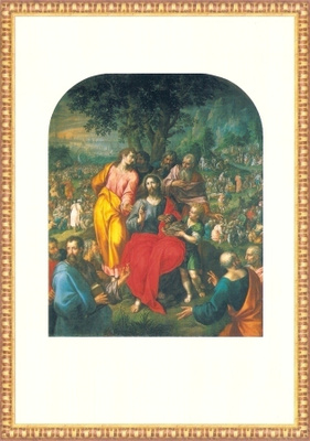 Jeesus ruokkii 5000 ihmistä. Hendrik de Clerck, Maxi 14.8x21