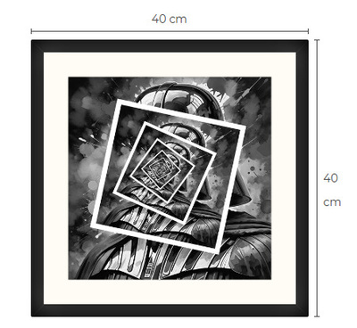 Uusi sci-fi Pop art print taulu 40 cm x 40 cm
