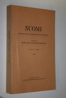 Suomi : kirjoituksia isänmaallisista aineista (lukematon)...