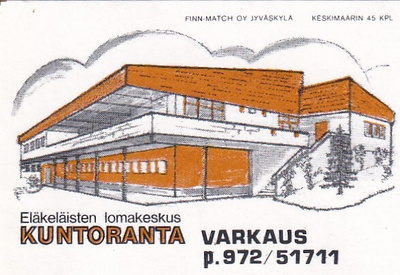 Varkaus.  Kuntoranta. Eläkeläisten lomakeskus  .  s94