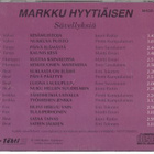 Markku Hyytiäisen sävellyksiä (cd, 16 kappaletta, 1993) - pikkukuva 2