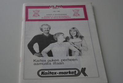 Käsiohjelma Salon Vilpas koripalloilukausi 1979-80