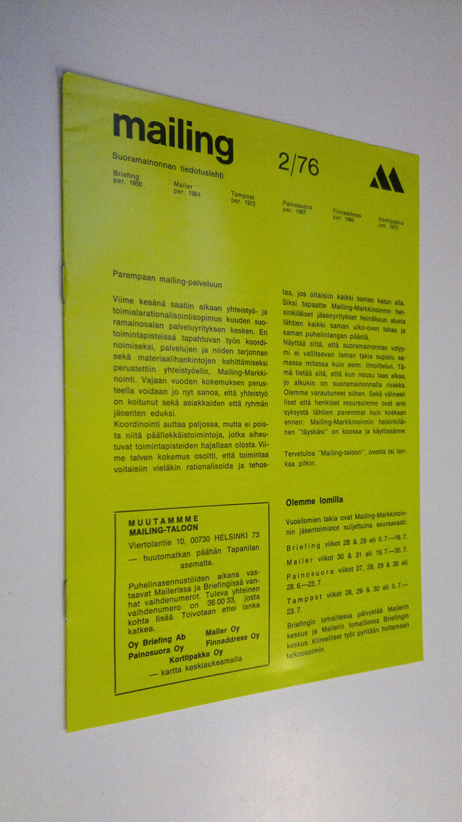Mailing 2/76