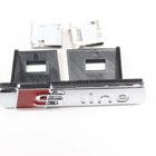 Audi Maskin merkki, Kromi-punainen – 71mm - pikkukuva 4