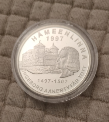 Hämeenlinna 20€ hopea raha