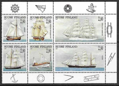 LaPe n:o 1380-85 ** ( Purjelaivoja )