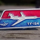 CCCR - TU 154. Ilmailumerkki. Halkaisija - 33mm. Hyväkuntoin - pikkukuva 2