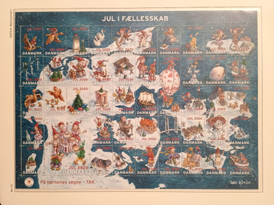 Tanska joulumerkkiarkki 2020