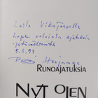 Pentti Harjumaa : Nyt olen täällä : runoajatuksia (signee... - pikkukuva 3