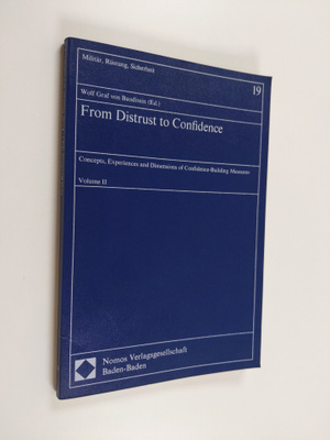 Dieter S. Lutz : From distrust to confidence : concepts, ...