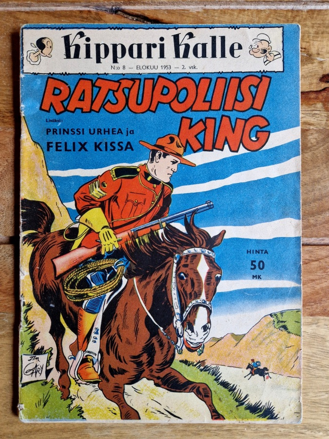 Kippari Kalle 8/1953 sarjakuvalehti
