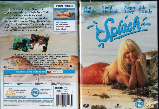 Splash	(37 136)	UUSI	-GB-	DVD			daryl hannah	1984