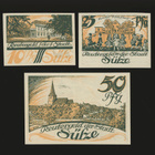 Saksa Notgeld 10, 25, 50 Pfg, Sülze 1922 - pikkukuva 1