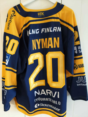 Rauman Lukko Nyman game worn