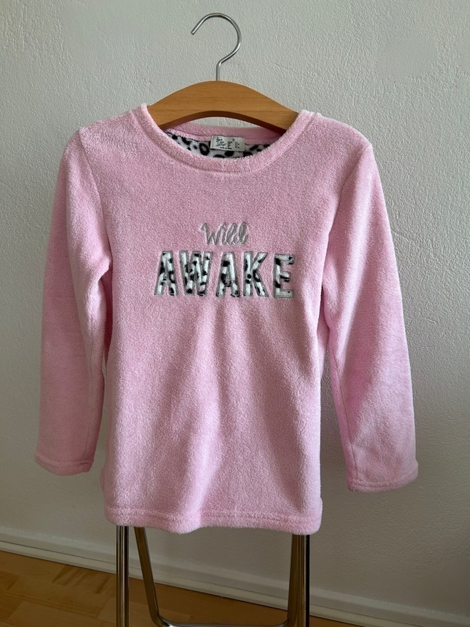 Vaaleanpunainen fleece pusero ( 34/36 )