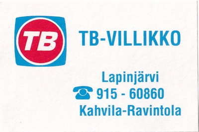 Lapinjärvi. TB - Villikko  ,  b426