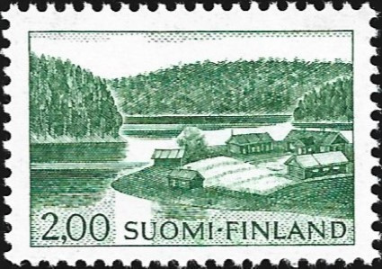 1964 Yleismerkki Maisema 2,00 paperi xHa 3 LaPe 587 x