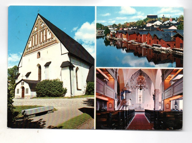 Porvoo: tuomiokirkko ja ranta-aittoja