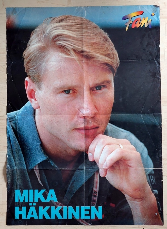 Mika Häkkinen : Jättijuliste 90 -luvulta. Formula 1