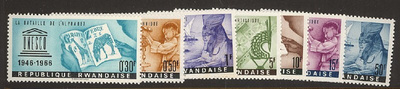 Ruanda Mi 194-200 ++ (UNESCO)