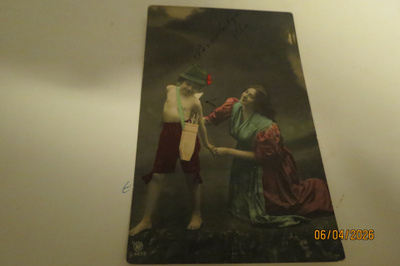 VANHA POSTIKORTTI 1907 KULKENUT