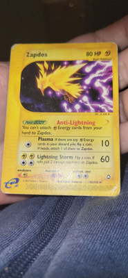 Zapdos (AQ 44) Aquapolis RARE Non Holo HP card