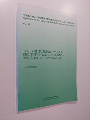 Hannu Niemi : Pieni kielitutkinto valtion kielitutkintola...