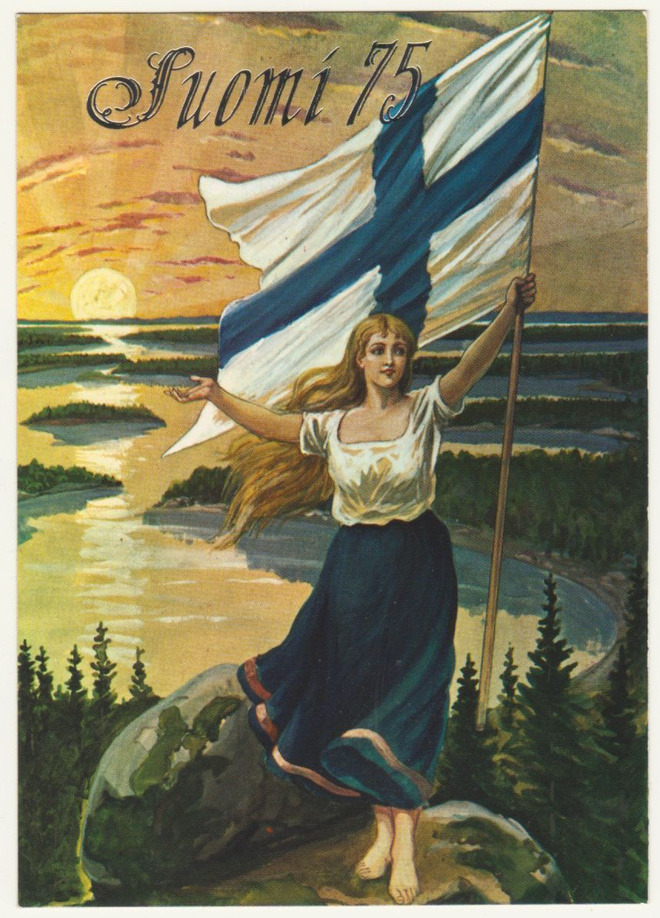 Suomi 75v Suomen lippu
