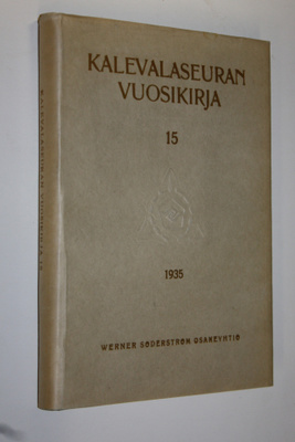 Kalevalaseuran vuosikirja 15 1935