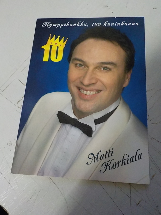 MATTI KORKIALA PROMO POSTIKORTTI NIMMARILLA