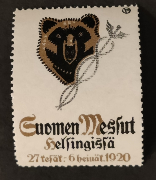 1920 Suomen Messut kirjeensulkija **