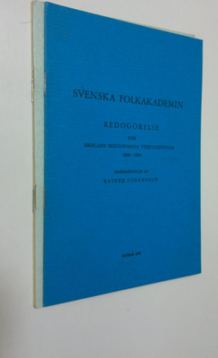 Svenska folkakademin - redogörelser 1965 -1967, 1968-1969