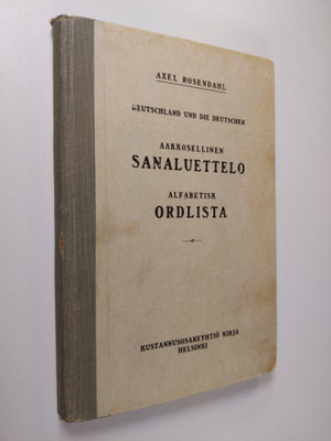 Axel Rosendahl : Aakkosellinen sanaluettelo lukukirjaan D...