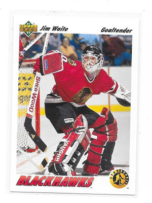 1991-92 Upper Deck #443 Jimmy Waite Chicago Blackhawks MV