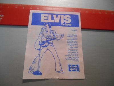 ELVIS The Movie Pepsi 1977 etiketti # 13