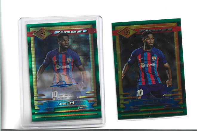 38 X TOPPS FINEST 2022-23 - CHAMPIONS L+ UEFA EUROPA L
