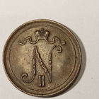 * 10  penniä  * 1917 Nikolai II *   Copper/Kupari *1+ - pikkukuva 2