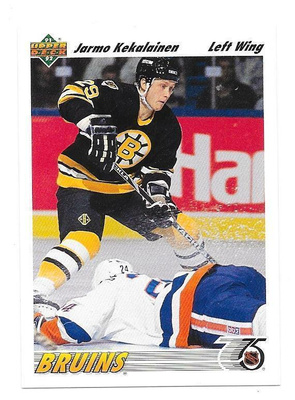 1991-92 Upper Deck #108 Jarmo Kekäläinen Boston Bruins