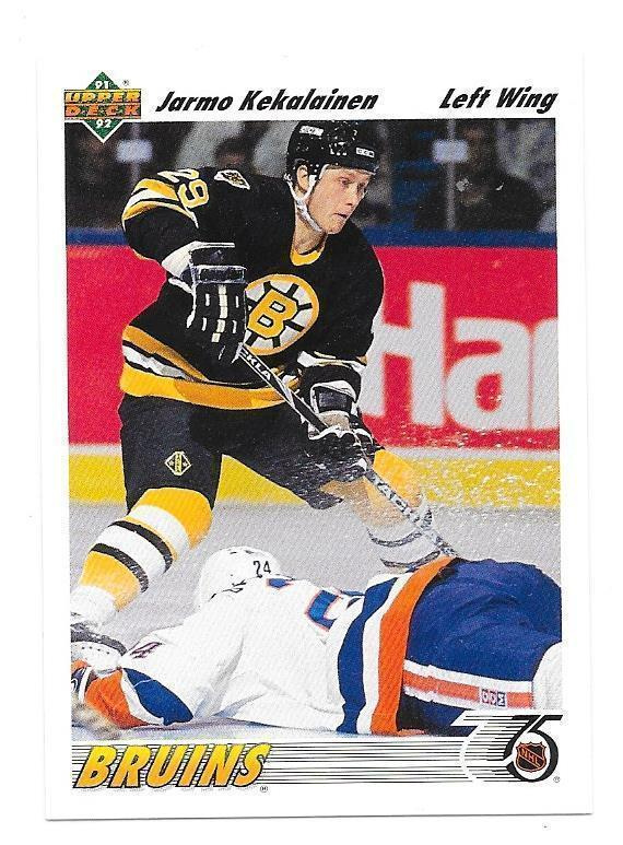 1991-92 Upper Deck #108 Jarmo Kekäläinen Boston Bruins